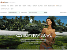 Tablet Screenshot of bielizna.duoline.pl